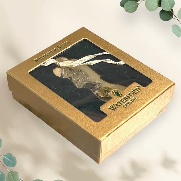 Vtg Waterford Crystal MILLENNIUM ANGEL (1997) Angel of Hope Ornament ~ Ireland - Picture 6 of 12